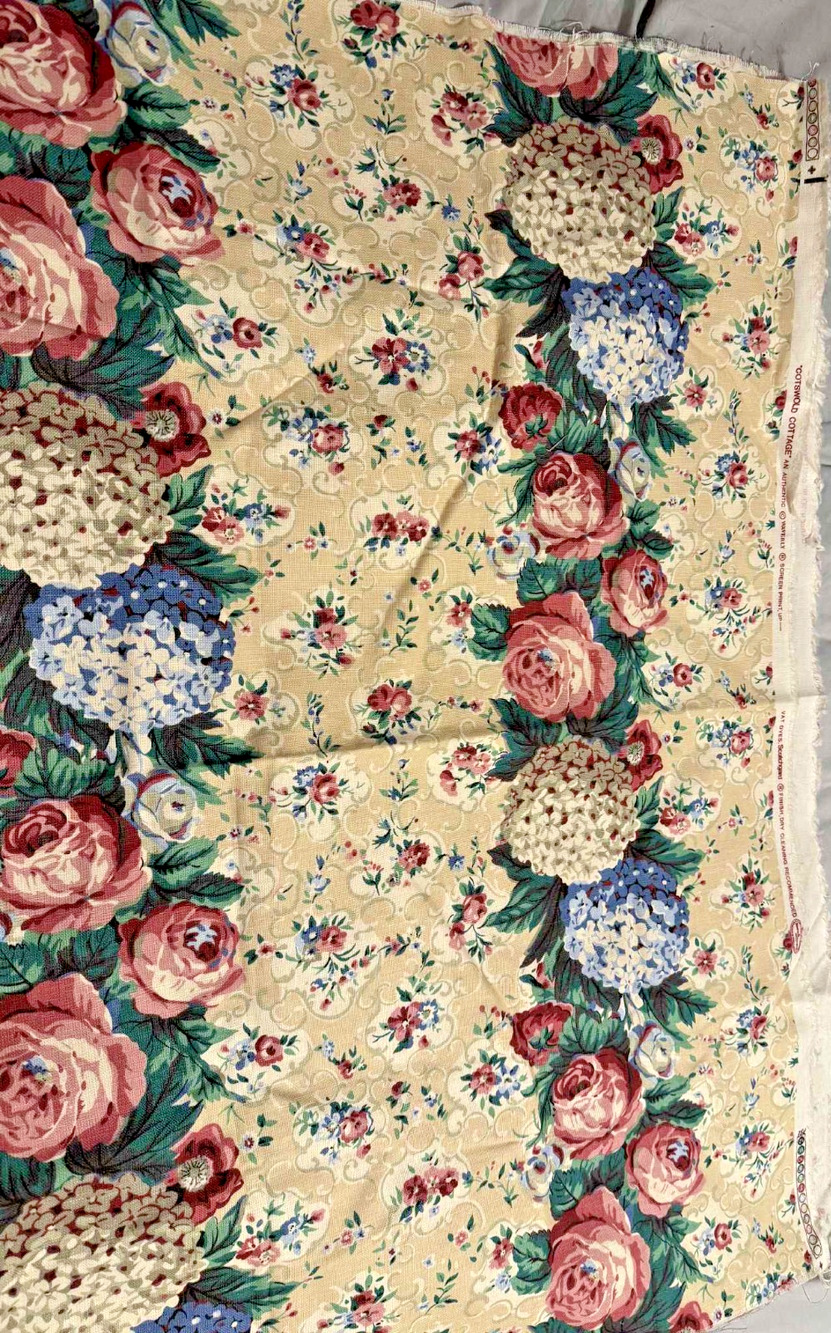 Waverly "Cotswold Cottage" Authentic Screen Print 56x38" FABRIC